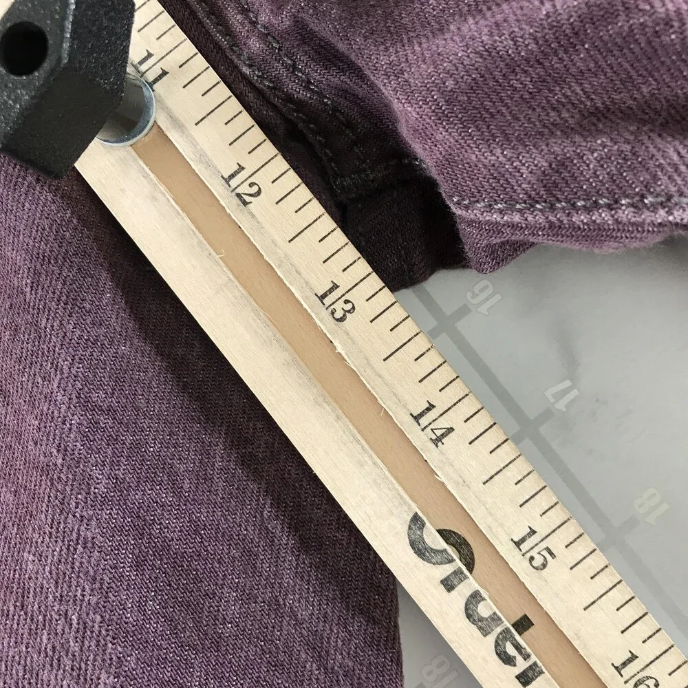 Levi's 501 Jeans Mens 38x28 Purple Straight Leg Button Fly Cone Denim Dark Wash